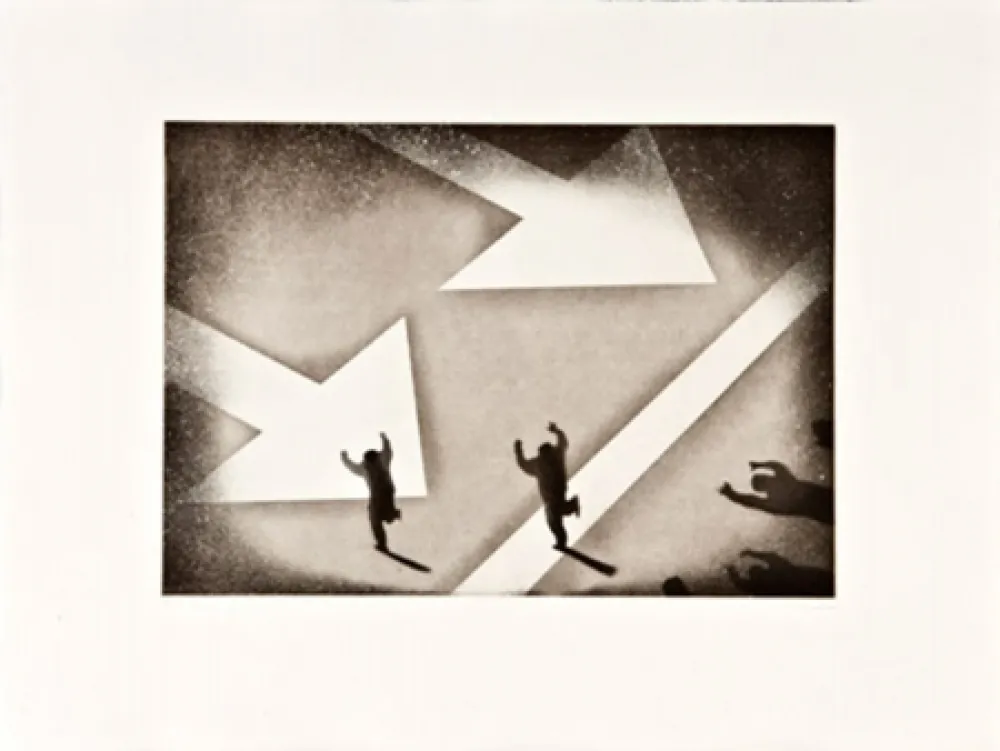 Engraving Genovés - Dirección única