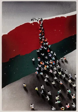 Engraving Genovés - Multitudes