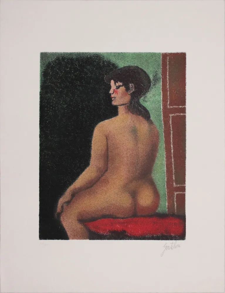 Lithograph Gentilini - Figura