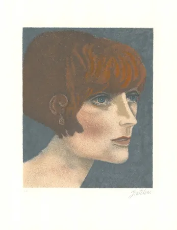 Lithograph Gentilini - Le ragazze di Roma V