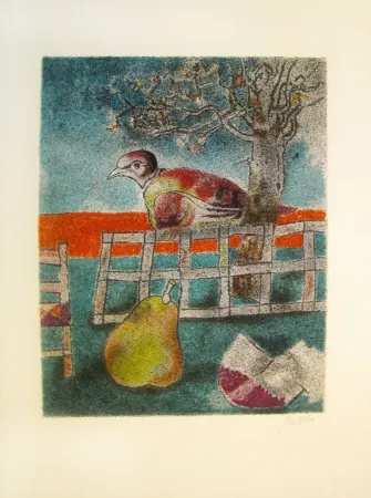 Lithograph Gentilini - Untitled