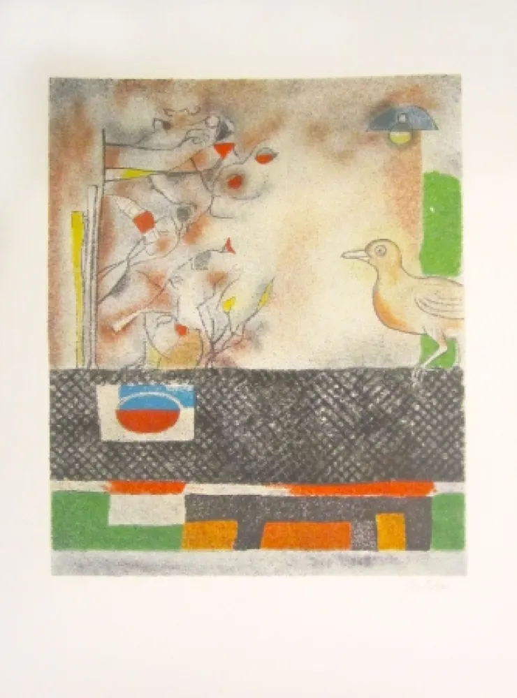 Lithograph Gentilini - Untitled
