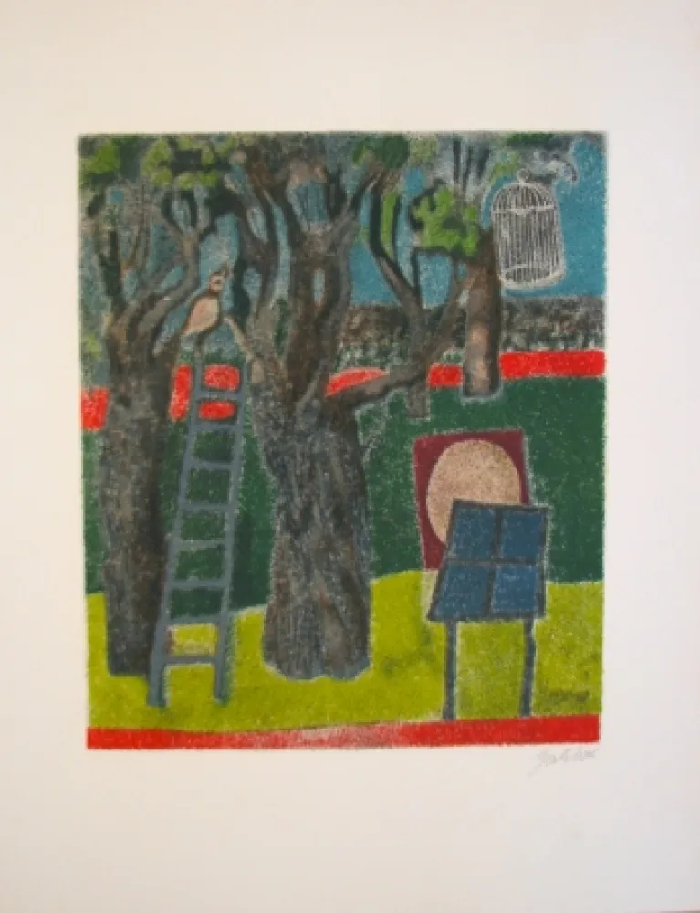 Lithograph Gentilini - Untitled