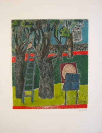 Lithograph Gentilini - Untitled