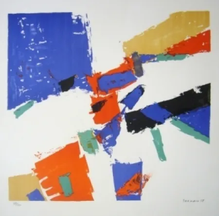 Lithograph Germain - Composition