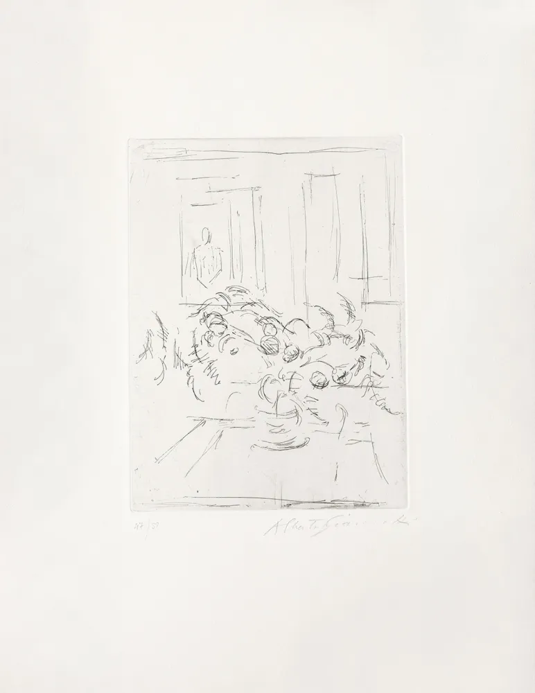 Etching Giacometti - Bouquet I