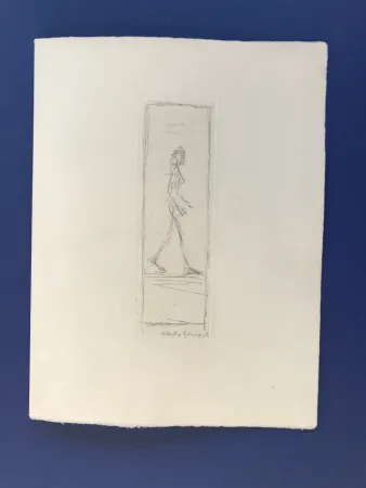 Engraving Giacometti - Femme qui marche 1955