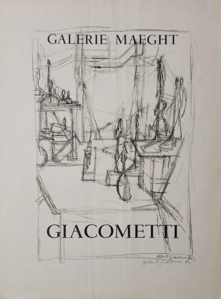 Lithograph Giacometti -  