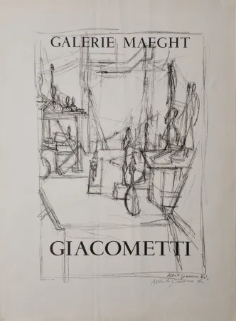 Lithograph Giacometti -  