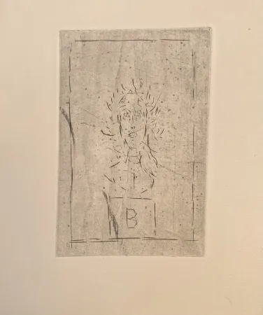 Etching Giacometti - Histoire de rats B II