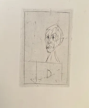 Etching Giacometti - Histoire de rats D
