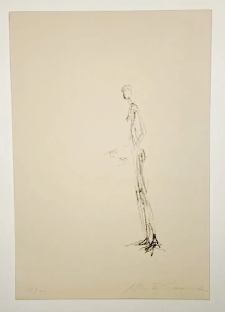 Lithograph Giacometti - Homme debout