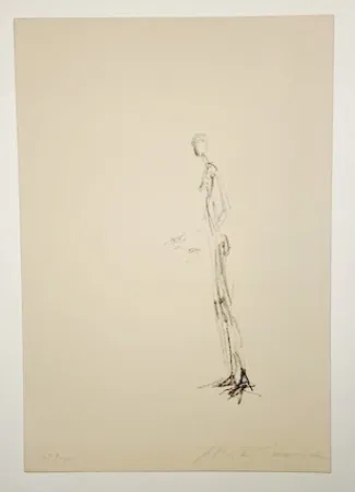 Lithograph Giacometti - Homme debout