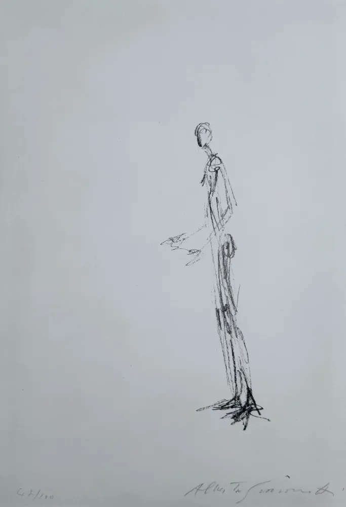 Lithograph Giacometti - Homme Debout 