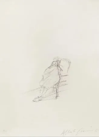 Lithograph Giacometti - La Mère de l’artiste assise III