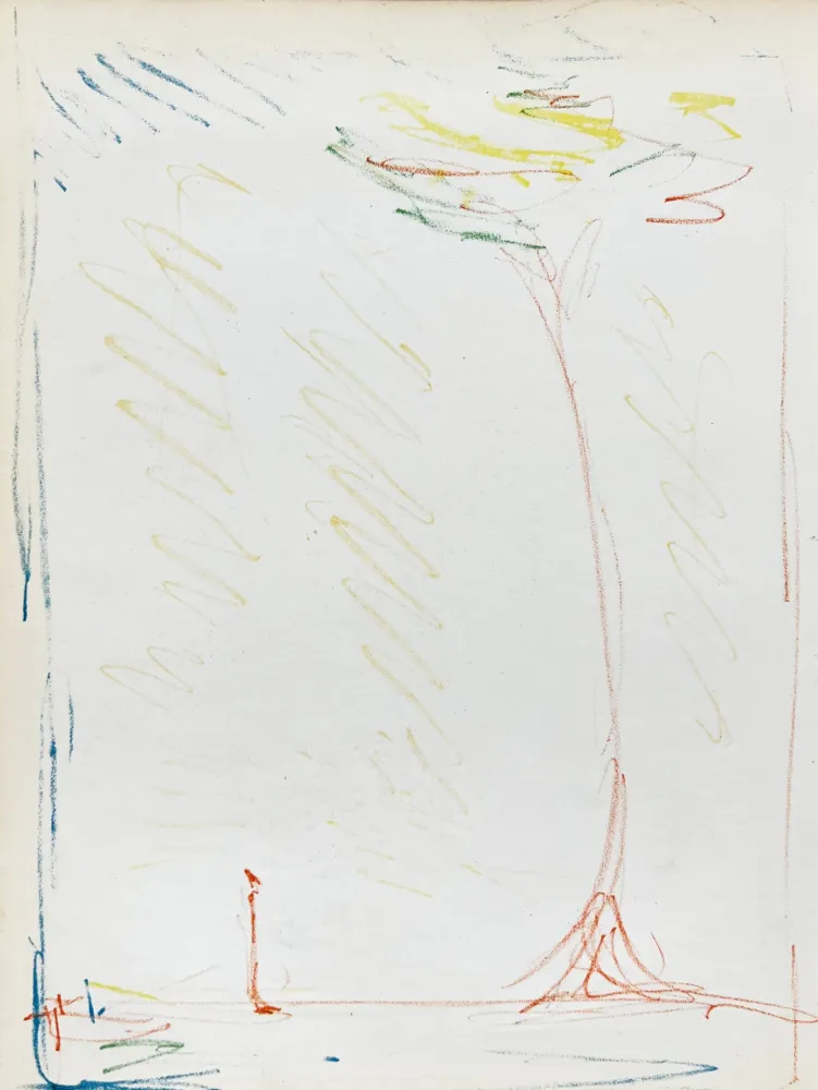 Lithograph Giacometti - La Rue & L'Arbre