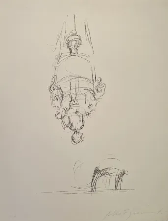 Lithograph Giacometti - La suspension