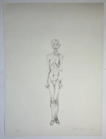 Lithograph Giacometti - Nu Debout II, 1961