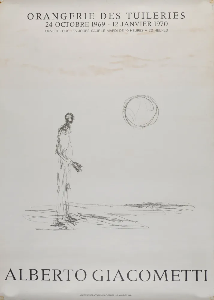 Lithograph Giacometti - Orangerie des Tuileries, 1969