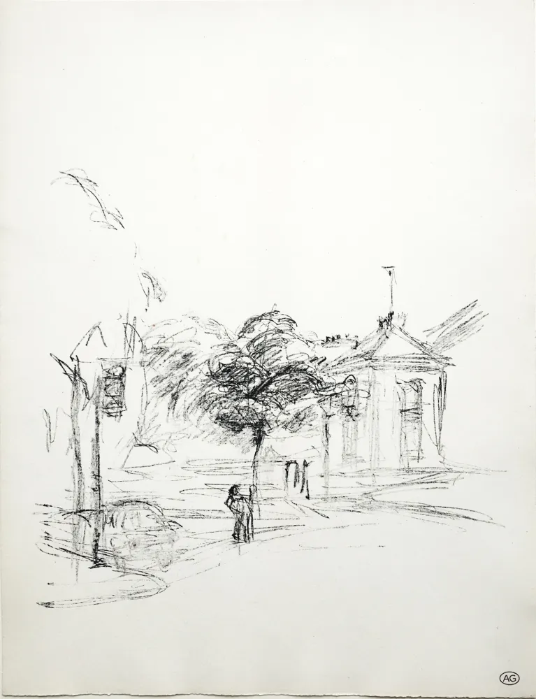 Lithograph Giacometti - PARIS SANS FIN (de la suite 