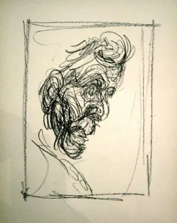 Lithograph Giacometti - Portrait
