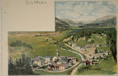 Lithograph Giacometti - Sils-Maria