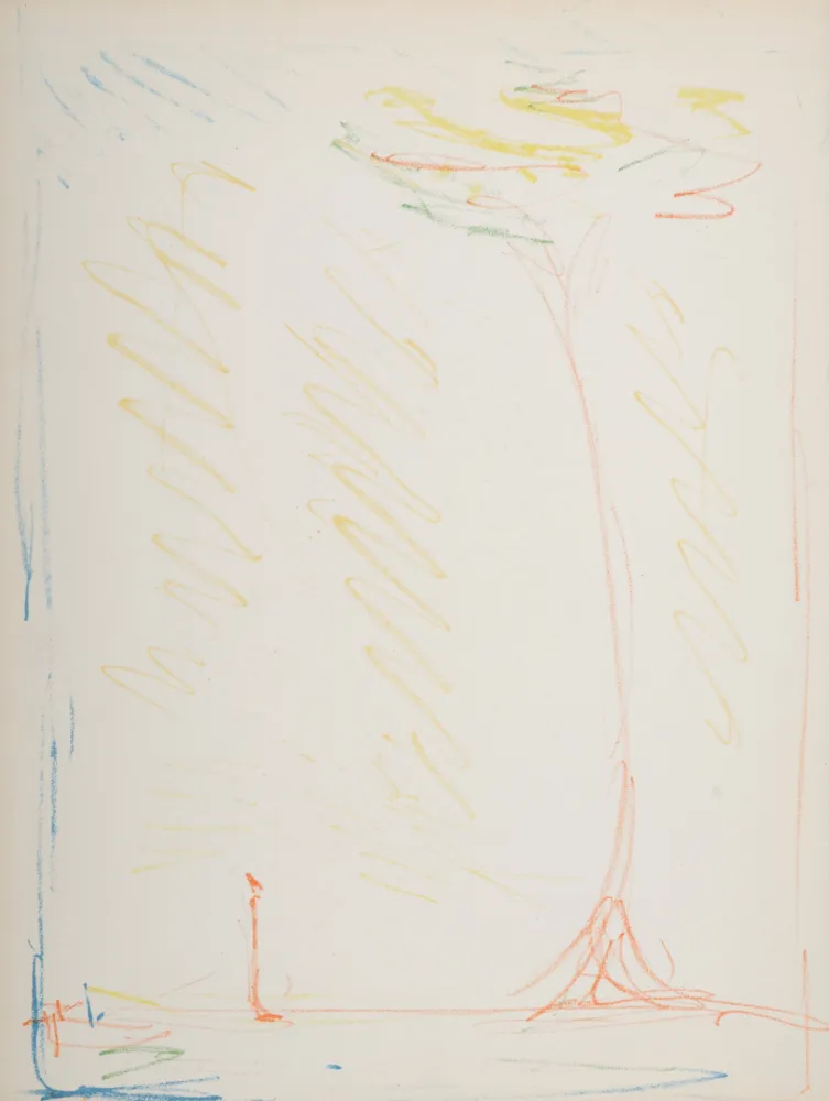 Lithograph Giacometti - The Tree, 1952