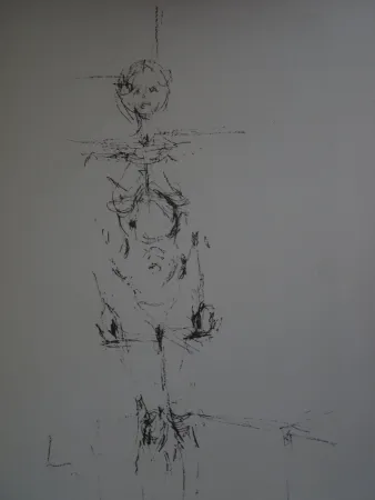 Lithograph Giacometti - Woman standing
