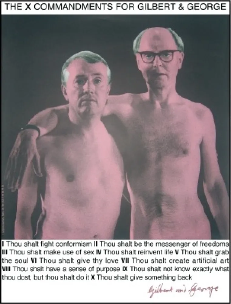 Screenprint Gilbert & George - Autoportrait