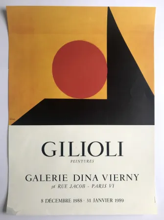 Poster Gilioli - Galerie Dina Vierny