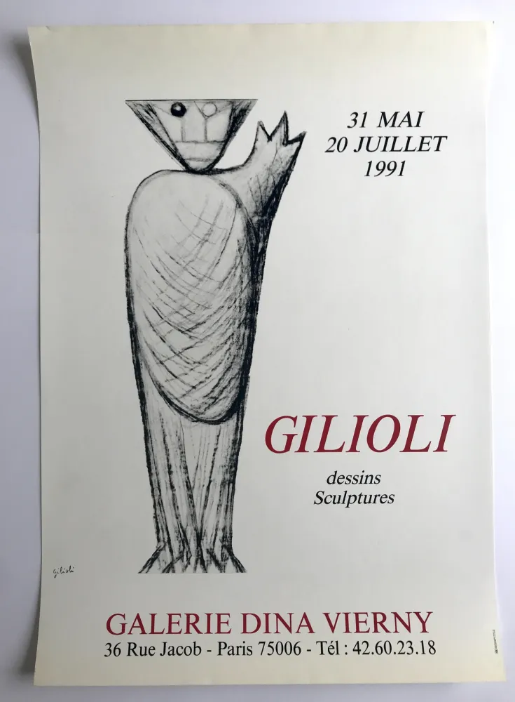 Poster Gilioli - Galerie Dina Vierny