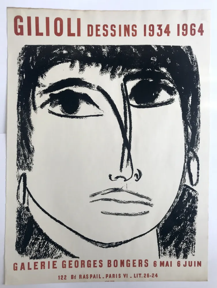 Poster Gilioli - Galerie Georges Bongers