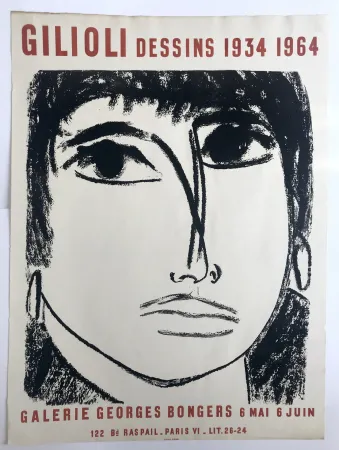 Poster Gilioli - Galerie Georges Bongers