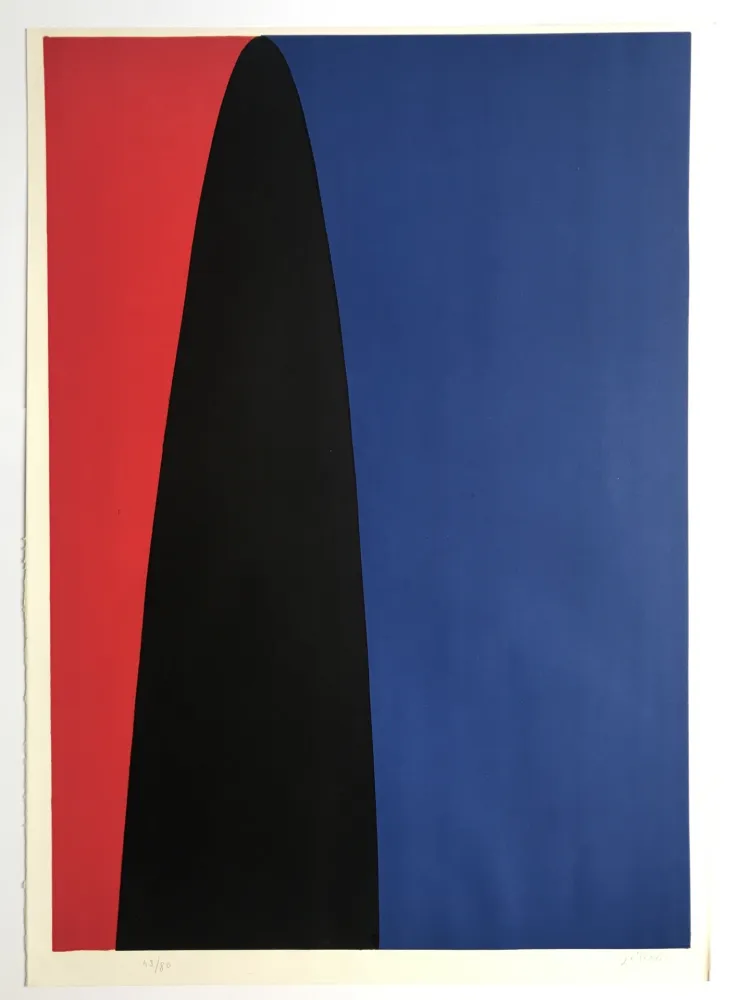 Lithograph Gilioli - Sans titre