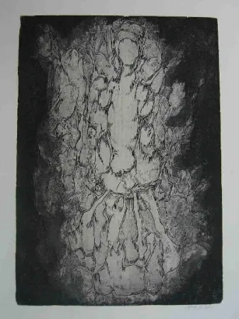 Engraving Gillet - Nymphe des rats