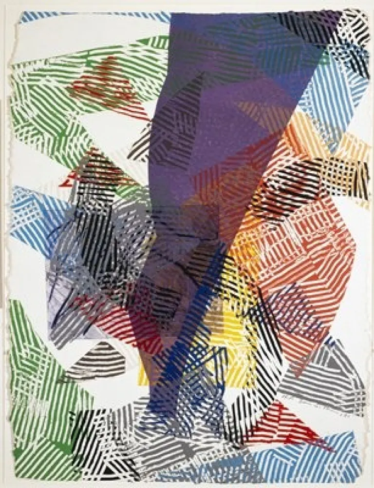 Woodcut Gilliam - Running Naked I