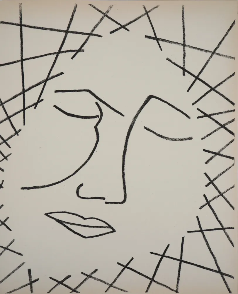 Lithograph Gilot - PAGE D AMOUR  S E 8 N