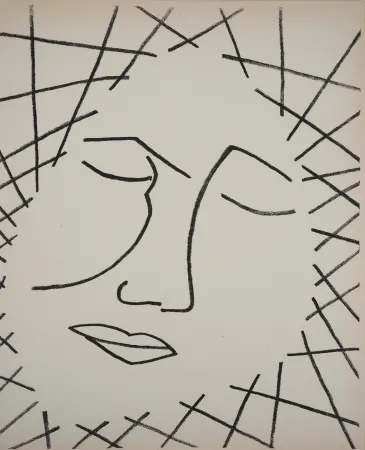 Lithograph Gilot - PAGE D AMOUR  S E 8 n