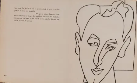 Lithograph Gilot - PAGES  D AMOUR 