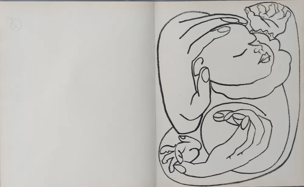 Lithograph Gilot - PAGES  D AMOUR SE 8  i