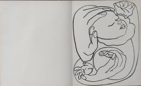 Lithograph Gilot - PAGES  D AMOUR SE 8  i