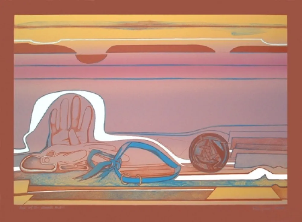 Lithograph Gilot - Rose of the Desert