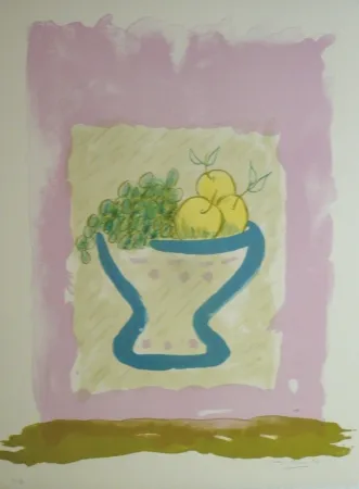 Lithograph Girona - FRUITERA BLAVA