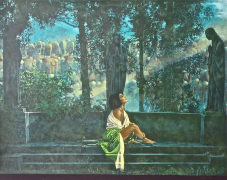 Screenprint Girotto - Waiting for a sunbeam