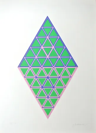 Lithograph Glattfelder - Composition