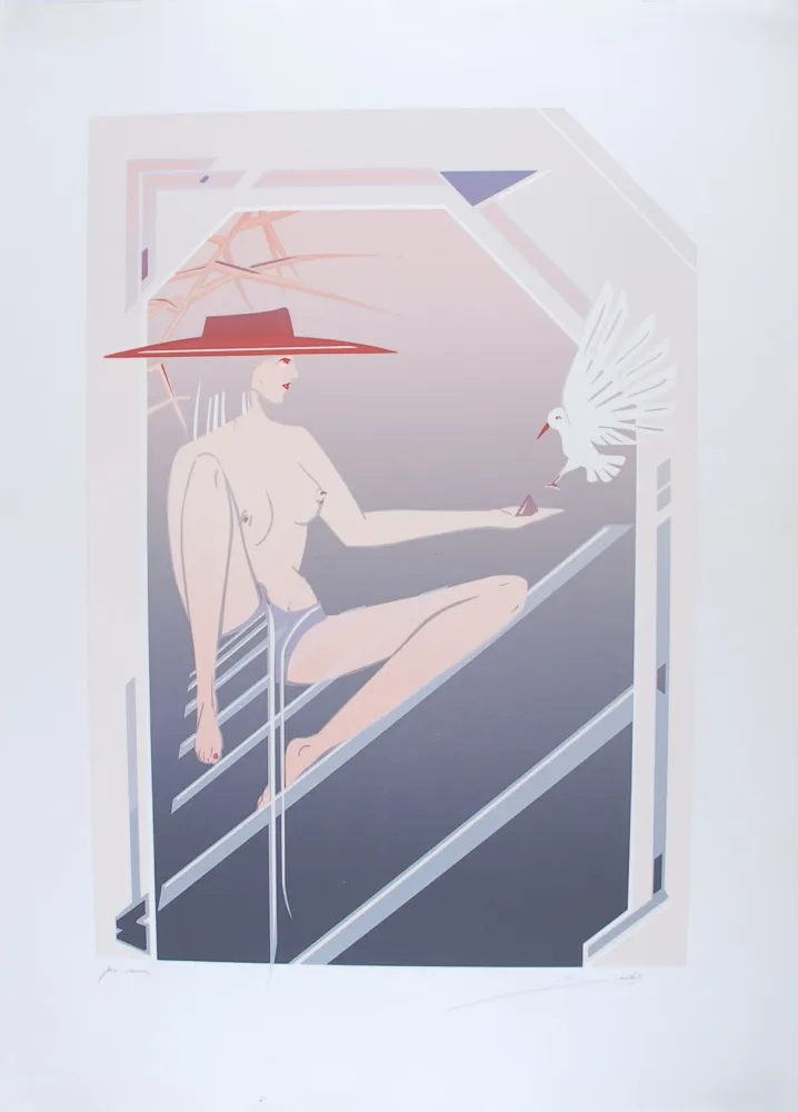 Screenprint Gockel - Four Seasons (Pin Up)