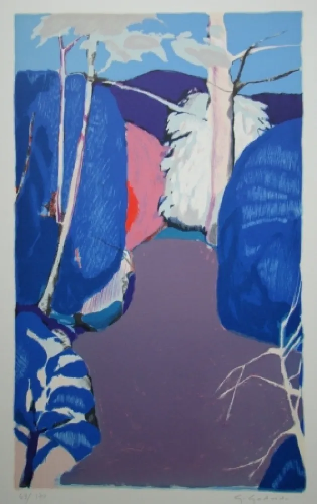 Lithograph Godard - La clairière