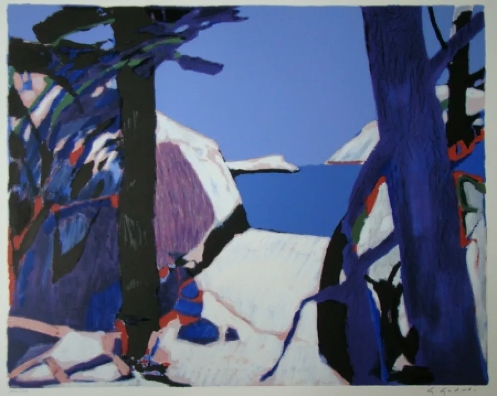 Lithograph Godard - Provence