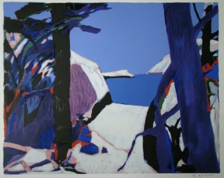 Lithograph Godard - Provence