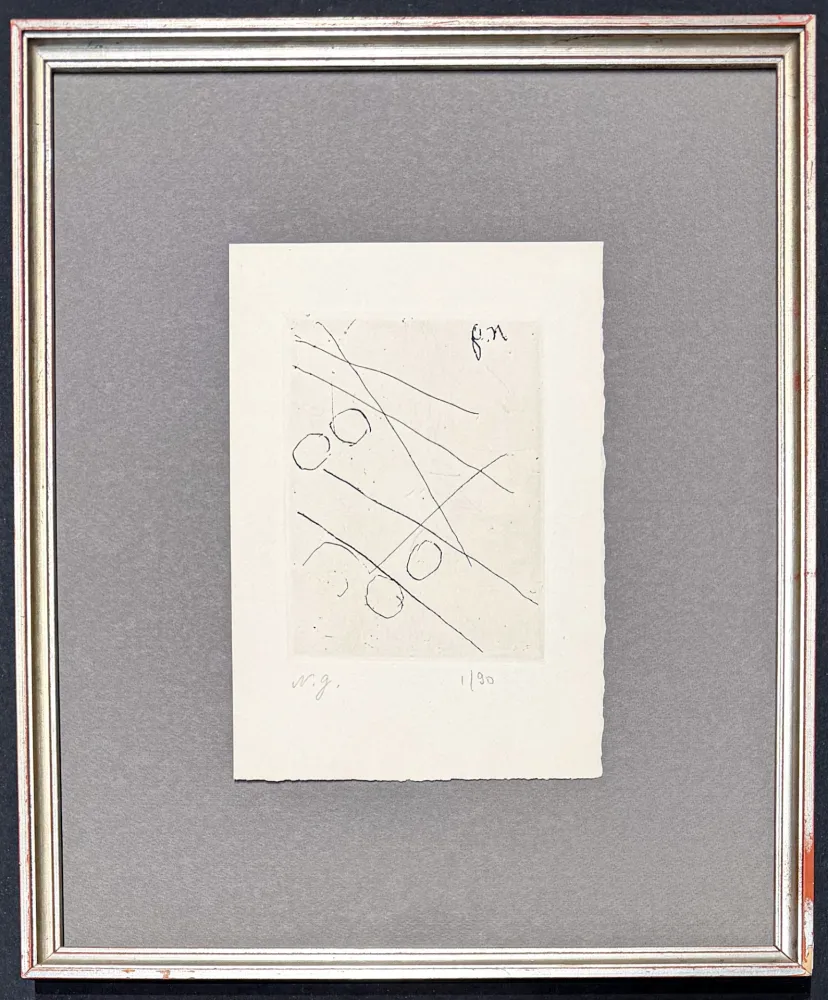 Etching Goncharova - Natalia Goncharova (1881–1962) - etching on paper - 1965